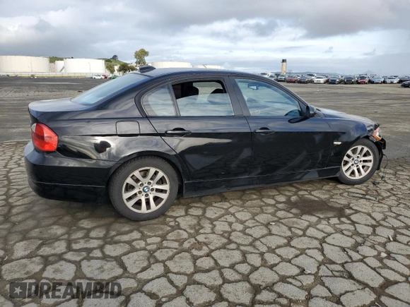 2007 BMW 3 Series 328i with VIN WBAVA37507NL12948, listed as a Copart auction lot 50275915 with 357,156 mi miles and Salvage title. Bid and sale history available at DreamBid. Image 3.