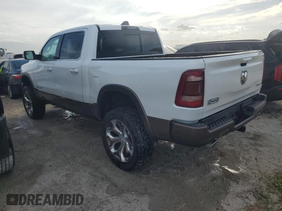 2023 Ram 1500 Longhorn with VIN 1C6SRFKTXPN528772, listed as a Copart auction lot 75635474 with 17,359 mi miles and Non repairable. Bid and sale history available at DreamBid. Image 2.