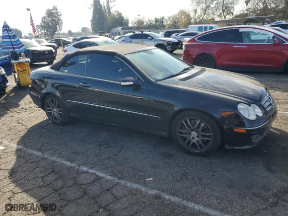 2009 Mercedes-Benz CLK-Class 3.5L with VIN WDBTK56F49T102962, listed as a Copart auction lot 43634515 with 127,133 mi miles and Salvage Title. Bid and sale history available at carsss.com. Image 4.