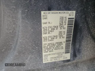 2015 Nissan Titan S with VIN 1N6AA0EJ3FN510726, listed as a Copart auction lot 49735805 with 111,032 mi miles and Salvage title. Bid and sale history available at DreamBid. Image 14.