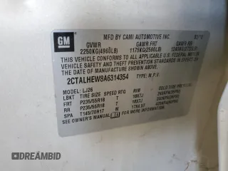 2010 GMC Terrain SLT-2 with VIN 2CTALHEW8A6314354, listed as a Copart auction lot 53868925 with 132,735 mi miles and Clean Title. Bid and sale history available at carsss.com. Image 12.