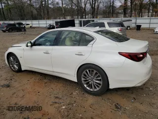 2018 Infiniti Q50 3.0t Luxe with VIN JN1EV7AP1JM354635, listed as a Copart auction lot 45191065 with 58,914 mi miles and Salvage Title. Bid and sale history available at carsss.com. Image 2.