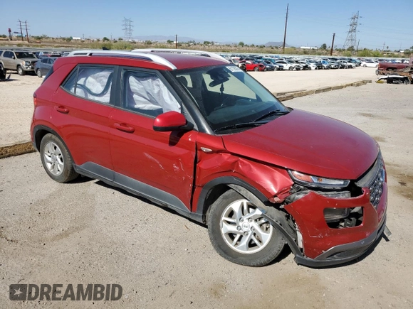 2020 Hyundai Venue SEL with VIN KMHRC8A33LU030429, listed as a Copart auction lot 61128325 with 50,988 mi miles and Salvage title. Bid and sale history available at DreamBid. Image 4.