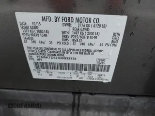 2016 Ford Explorer XLT with VIN 1FM5K7D87GGB32338, listed as a IAAI auction lot 41901509 with 89,304 mi miles. Bid and sale history available at carsss.com. Image 9.