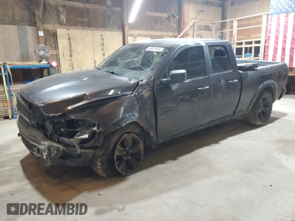 2021 Ram 1500 Warlock with VIN 1C6RR7GG2MS583892, listed as a Copart auction lot 48057845 with 128,586 mi miles and Salvage title. Bid and sale history available at DreamBid. Image 1.