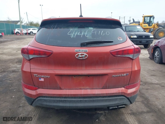 2016 Hyundai Tucson Sport with VIN KM8J33A26GU056164, listed as a IAAI auction lot 41469160 with 136,301 mi miles. Bid and sale history available at carsss.com. Image 16.