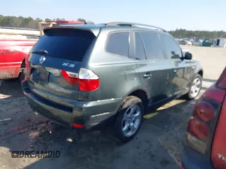 2007 BMW X3 3.0si with VIN WBXPC93487WF24308, listed as a IAAI auction lot 41462964 with 166,579 mi miles. Bid and sale history available at carsss.com. Image 4.