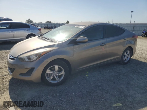 2014 Hyundai Elantra SE with VIN 5NPDH4AE1EH511187, listed as a Copart auction lot 55486415 with 121,124 mi miles and Salvage Title. Bid and sale history available at DreamBid. Image 1.