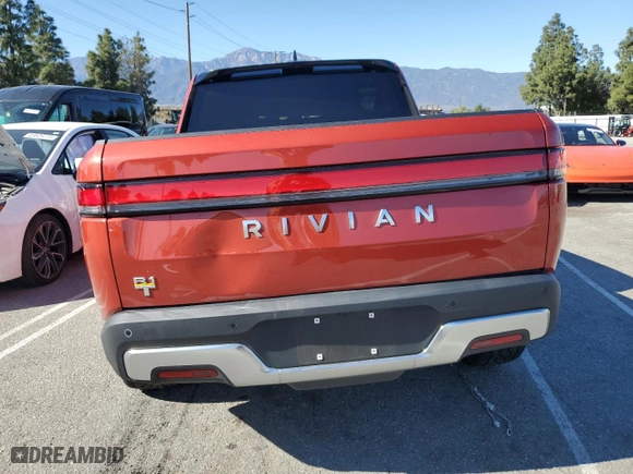 2023 Rivian R1T Adventure with VIN 7FCTGAAA0PN024599, listed as a Copart auction lot 50269955 with 0 mi miles and Salvage Title. Bid and sale history available at carsss.com. Image 6.
