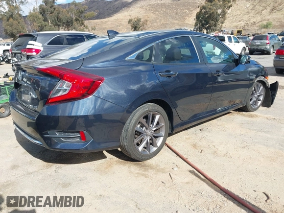 2020 Honda Civic EX-L with VIN 19XFC1F78LE019550, listed as a IAAI auction lot 41517951 with 27,788 mi miles and . Bid and sale history available at DreamBid. Image 4.