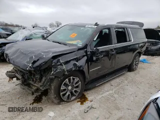 2024 Chevrolet Suburban LT with VIN 1GNSKCKD0RR345615, listed as a Copart auction lot 85710674 with 9,703 mi miles and Salvage Title. Bid and sale history available at DreamBid. Image 1.