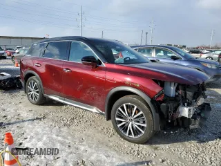 2024 Infiniti QX60 Autograph with VIN 5N1DL1HU5RC330620, listed as a Copart auction lot 88889455 with 8,906 mi miles and Salvage title. Bid and sale history available at DreamBid. Image 4.