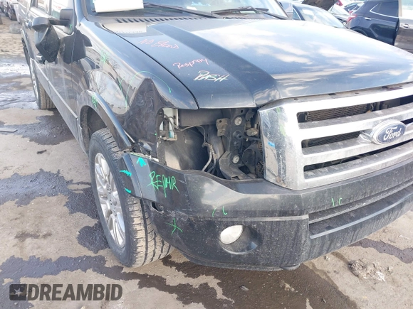 2013 Ford Expedition Max Limited with VIN 1FMJK2A50DEF32700, listed as a IAAI auction lot 41431440 with 269,147 mi miles and . Bid and sale history available at DreamBid. Image 6.