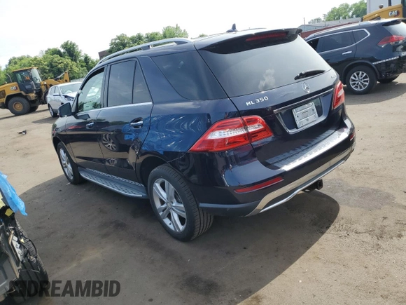 2014 Mercedes-Benz M 350 with VIN 4JGDA5HB7EA376418, listed as a Copart auction lot 60919825 with 154,312 mi miles and Salvage title. Bid and sale history available at DreamBid. Image 2.
