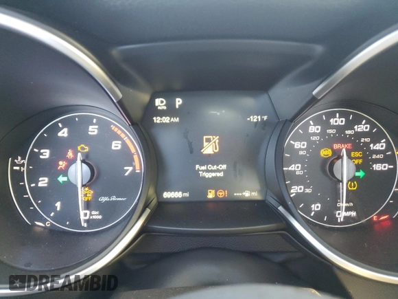 2018 Alfa Romeo Stelvio Ti Sport z VIN ZASFAKNN3J7B98256, wystawiony jako Copart lot #87103094 z przebiegiem 69 666 mil mil oraz Szkoda całkowita • Salvage title. Historia ofert i sprzedaży dostępna na DreamBid. Obrazek 9.