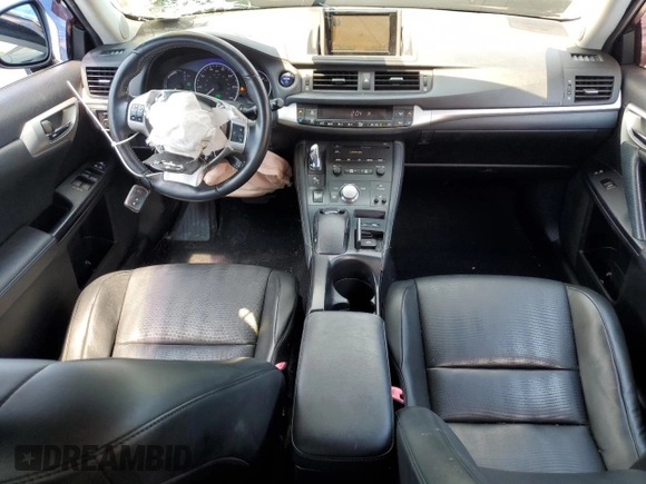 2012 Lexus CT 200h with VIN JTHKD5BH9C2067295, listed as a Copart auction lot 63243835 with 190,622 mi miles and Salvage title. Bid and sale history available at DreamBid. Image 8.