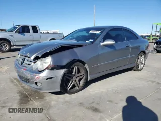2009 Mercedes-Benz CLK-Class 3.5L with VIN WDBTJ56H19F261859, listed as a Copart auction lot 86999824 with 150,995 mi miles and Salvage Title. Bid and sale history available at carsss.com. Image 1.