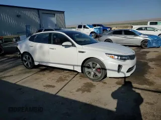 2016 Kia Optima SX Turbo with VIN 5XXGW4L20GG016273, listed as a Copart auction lot 55533855 with 114,108 mi miles and Salvage title. Bid and sale history available at DreamBid. Image 14.
