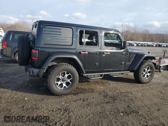 2021 Jeep Wrangler Unlimited Rubicon with VIN 1C4HJXFN5MW633804, listed as a Copart auction lot 47534015 with Not Provided miles and Salvage Title. Bid and sale history available at DreamBid. Image 3.