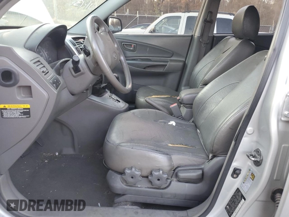 2007 Hyundai Tucson SE with VIN KM8JN12D17U587870, listed as a Copart auction lot 80851704 with 185,437 mi miles and Salvage Title. Bid and sale history available at carsss.com. Image 7.