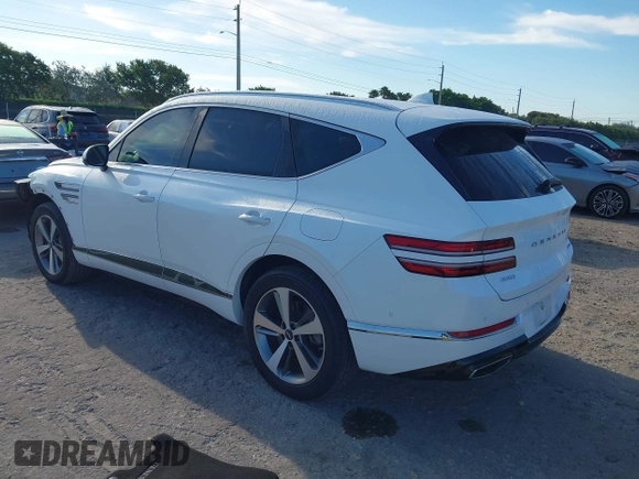 2023 Genesis GV80 with VIN KMUHCESCXPU106714, listed as a IAAI auction lot 41899438 with 35,750 mi miles and . Bid and sale history available at DreamBid. Image 3.