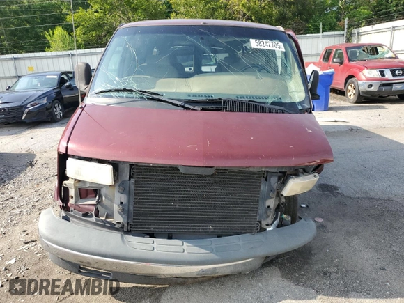 1997 Chevrolet Express Cargo z VIN 1GBFG15R6V1001646, wystawiony jako Copart lot #58242705 z przebiegiem 197 190 mil mil oraz Szkoda całkowita • Salvage title. Historia ofert i sprzedaży dostępna na DreamBid. Obrazek 5.