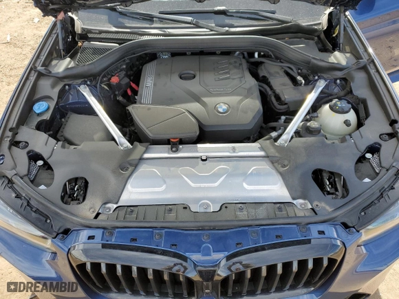 2023 BMW X3 xDrive30i with VIN 5UX53DP05P9R31043, listed as a Copart auction lot 48069715 with 324 mi miles and Salvage Title. Bid and sale history available at carsss.com. Image 11.