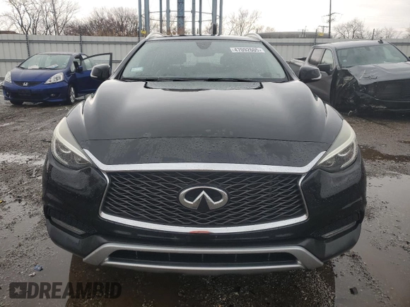2017 Infiniti QX30 Luxury with VIN SJKCH5CR9HA032560, listed as a Copart auction lot 47092605 with 63,053 mi miles and Salvage title. Bid and sale history available at DreamBid. Image 5.