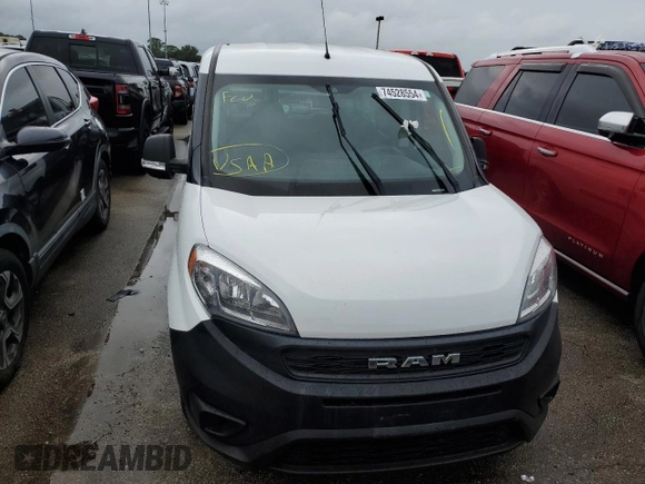 2020 Ram ProMaster City Cargo Tradesman with VIN ZFBHRFAB8L6S38758, listed as a Copart auction lot 74528554 with Not Provided miles and Non Repairable. Bid and sale history available at DreamBid. Image 5.