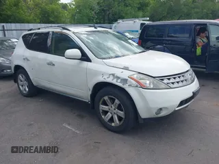 2007 Nissan Murano SL with VIN JN8AZ08TX7W514250, listed as a IAAI auction lot 42818764 with 229,674 mi miles and . Bid and sale history available at DreamBid. Image 1.