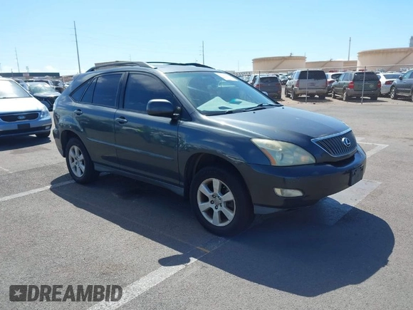 2004 Lexus RX 330 with VIN JTJGA31UX40001738, listed as a IAAI auction lot 41762207 with 202,440 mi miles and . Bid and sale history available at DreamBid. Image 1.