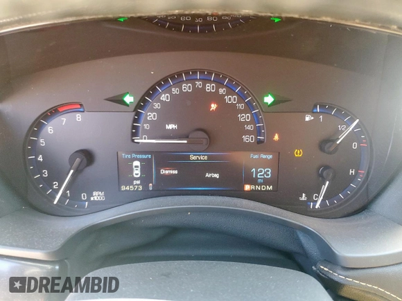2014 Cadillac ATS Standard RWD with VIN 1G6AA5RX7E0128020, listed as a Copart auction lot 48492835 with 94,573 mi miles and Salvage title. Bid and sale history available at DreamBid. Image 9.