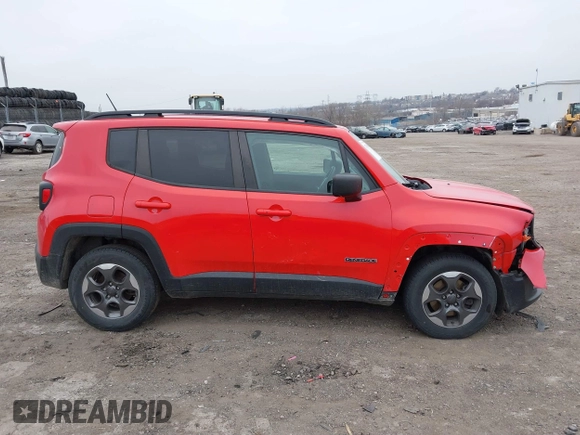 2017 Jeep Renegade Sport with VIN ZACCJAABXHPF01404, listed as a IAAI auction lot 41794086 with 49,247 mi miles and . Bid and sale history available at DreamBid. Image 14.