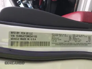 2021 Dodge Durango R/T z VIN 1C4SDJCT3MC541153, wystawiony jako IAAI lot #41864730 z przebiegiem 39 859 mil mil oraz . Historia ofert i sprzedaży dostępna na DreamBid. Obrazek 9.