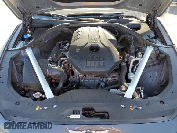 2021 Genesis G70 2.0T with VIN KMTG34LA4MU077004, listed as a Copart auction lot 71836194 with 51,624 mi miles and Salvage title. Bid and sale history available at DreamBid. Image 11.