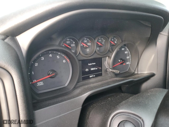 2019 Chevrolet Silverado 1500 Work Truck with VIN 1GCRYAEH1KZ281597, listed as a Copart auction lot 45844875 with 65,871 mi miles and Salvage Title. Bid and sale history available at carsss.com. Image 9.