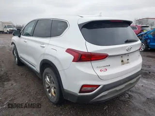 2020 Hyundai Santa Fe SEL with VIN 5NMS3CAD6LH275475, listed as a IAAI auction lot 41151122 with 136,071 mi miles. Bid and sale history available at carsss.com. Image 3.