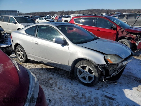 2002 Acura RSX Type S with VIN JH4DC53022C001359, listed as a Copart auction lot 46293935 with 294,429 mi miles and Salvage Title. Bid and sale history available at carsss.com. Image 4.