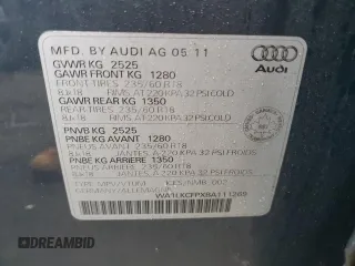 2011 Audi Q5 Premium with VIN WA1LKCFPXBA111269, listed as a Copart auction lot 43534795 with 197,221 mi miles and Clean title. Bid and sale history available at DreamBid. Image 13.