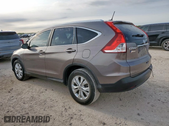 2013 Honda CR-V EX-L z VIN 5J6RM4H79DL064833, wystawiony jako Copart lot #57947905 z przebiegiem 105 768 mil mil oraz Szkody całkowita. Historia ofert i sprzedaży dostępna na DreamBid. Obrazek 2.