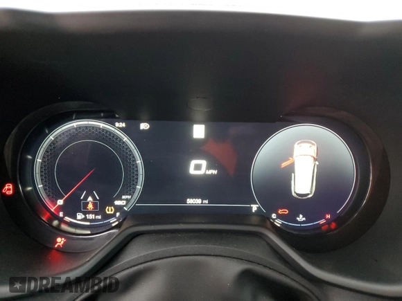 2023 Dodge Hornet GT with VIN ZACNDFAN7P3A04193, listed as a Copart auction lot 41499295 with 58,039 mi miles and Salvage Title. Bid and sale history available at DreamBid. Image 9.