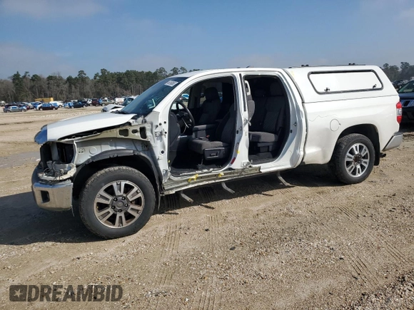 2020 Toyota Tundra 2WD SR with VIN 5TFRY5F1XLX257143, listed as a Copart auction lot 46160065 with 128,237 mi miles and Salvage Title. Bid and sale history available at carsss.com. Image 1.