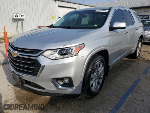 2019 Chevrolet Traverse Premier z VIN 1GNEVKKW4KJ215969, wystawiony jako Copart lot #52996585 z przebiegiem 65 894 mil mil oraz Szkoda całkowita • Salvage title. Historia ofert i sprzedaży dostępna na DreamBid. Obrazek 1.