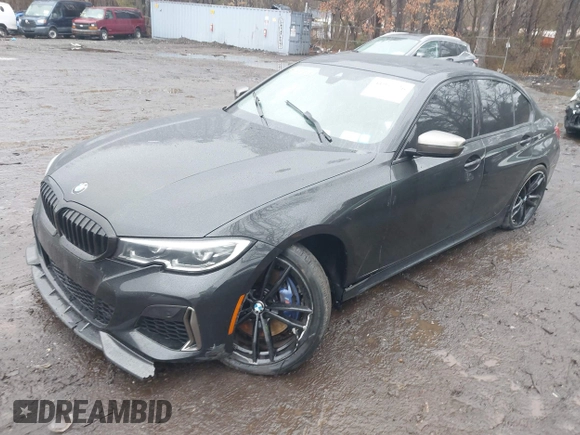 2020 BMW 3 Series M340i with VIN 3MW5U7J03L8B36115, listed as a IAAI auction lot 41957726 with 49,361 mi miles. Bid and sale history available at carsss.com. Image 18.