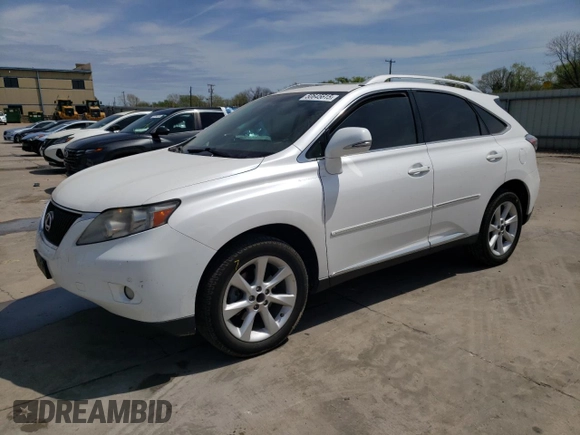 2010 Lexus RX 350 with VIN 2T2ZK1BA1AC033587, listed as a Copart auction lot 50645615 with 138,860 mi miles and Salvage Title. Bid and sale history available at DreamBid. Image 1.