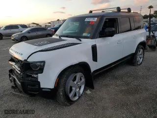2024 Land Rover Defender X-Dynamic SE with VIN SALE27EU7R2290655, listed as a Copart auction lot 87423784 with 24,821 mi miles and Salvage Title. Bid and sale history available at carsss.com. Image 1.