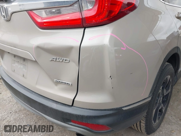 2018 Honda CR-V Touring with VIN 5J6RW2H92JL012021, listed as a IAAI auction lot 41681308 with 110,086 mi miles. Bid and sale history available at carsss.com. Image 18.