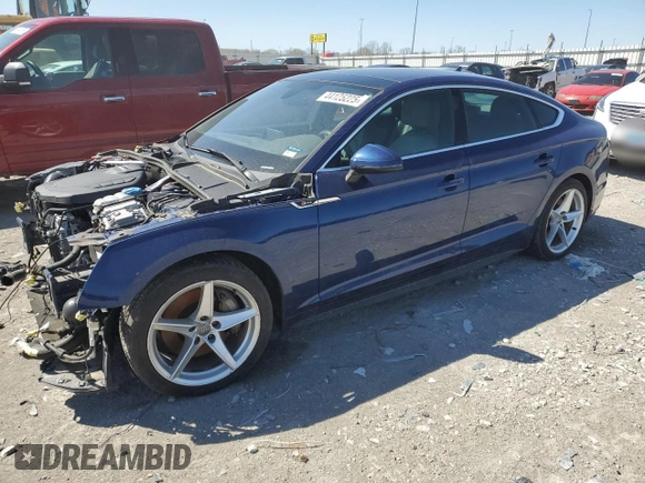 2018 Audi A5 Sportback Premium Plus с VIN WAUENCF5XJA052319, выставлен на аукционе Copart как лот 44125225 с пробегом Не указан миль и Списание • Salvage title. История ставок и продаж доступна на DreamBid. Изображение 1.