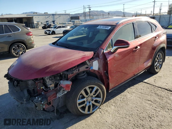 2015 Lexus NX 300h with VIN JTJBJRBZ2F2022484, listed as a Copart auction lot 84752004 with 58,950 mi miles and Salvage title. Bid and sale history available at DreamBid. Image 1.