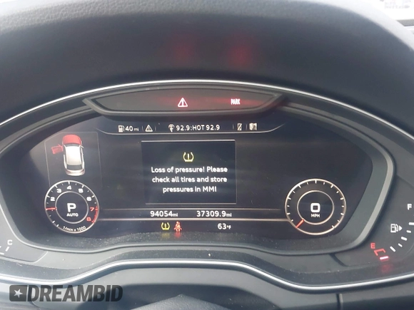2019 Audi Q5 Premium Plus z VIN WA1BNAFY7K2038226, wystawiony jako IAAI lot #41374252 z przebiegiem 94 054 mil mil oraz . Historia ofert i sprzedaży dostępna na DreamBid. Obrazek 7.